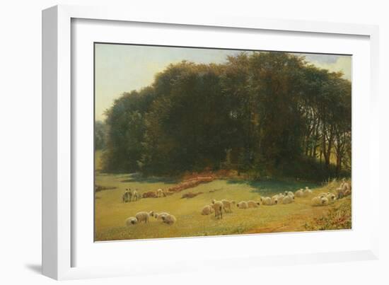 Sweet Summer Time, 1869 (Oil on Panel)-Richard Redgrave-Framed Giclee Print