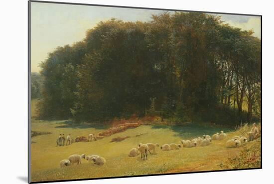 Sweet Summer Time, 1869 (Oil on Panel)-Richard Redgrave-Mounted Giclee Print