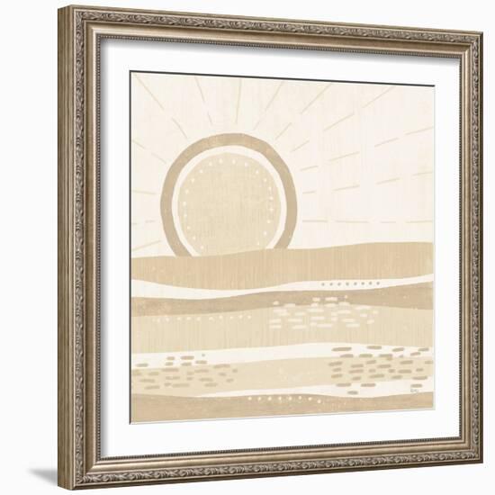 Sweet Summer VI Neutral-Veronique Charron-Framed Art Print