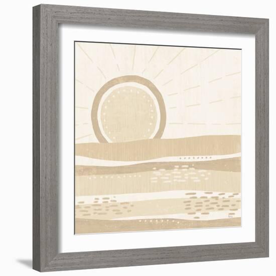 Sweet Summer VI Neutral-Veronique Charron-Framed Art Print