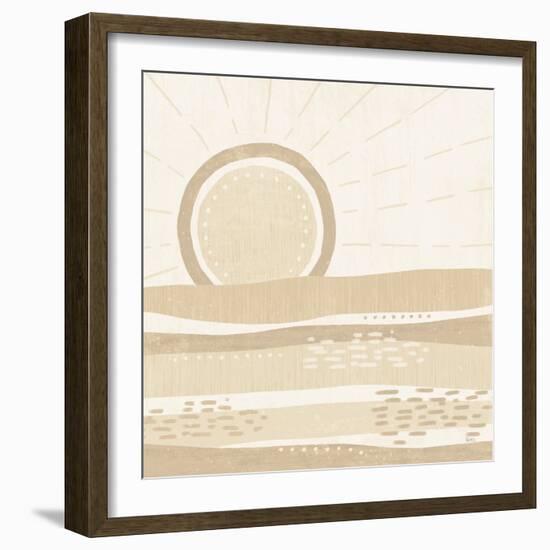 Sweet Summer VI Neutral-Veronique Charron-Framed Art Print