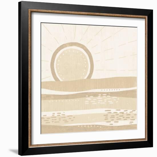 Sweet Summer VI Neutral-Veronique Charron-Framed Art Print