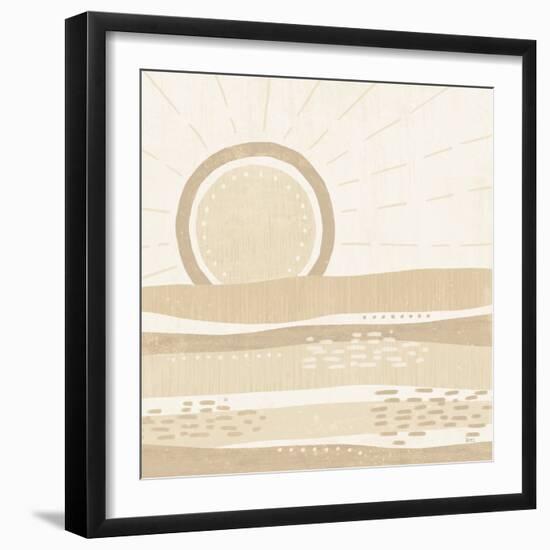 Sweet Summer VI Neutral-Veronique Charron-Framed Art Print