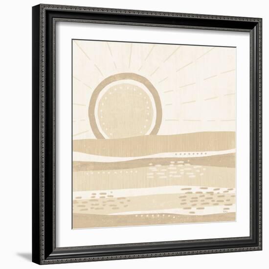 Sweet Summer VI Neutral-Veronique Charron-Framed Art Print