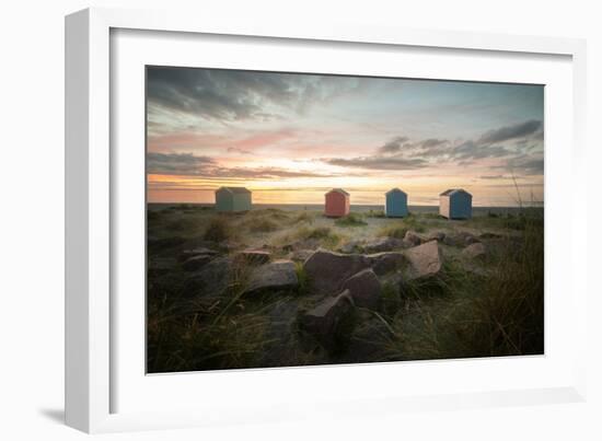 Sweet Sunset On The Beach In Scotland-Philippe Manguin-Framed Photographic Print