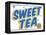 Sweet Tea Distressed-Retroplanet-Framed Premier Image Canvas