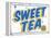 Sweet Tea Distressed-Retroplanet-Framed Premier Image Canvas