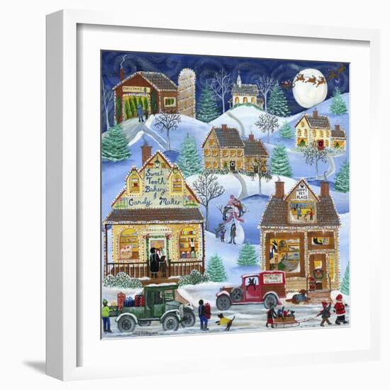 Sweet Tooth Bakery, Candy Maker, Happy Pet Place Christmas Village-Cheryl Bartley-Framed Giclee Print