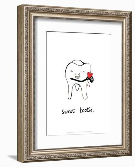 Sweet Tooth - Tom Cronin Doodles Cartoon Print-Tom Cronin-Framed Giclee Print