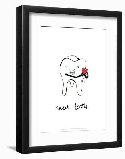 Sweet Tooth - Tom Cronin Doodles Cartoon Print-Tom Cronin-Framed Giclee Print