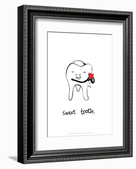 Sweet Tooth - Tom Cronin Doodles Cartoon Print-Tom Cronin-Framed Giclee Print