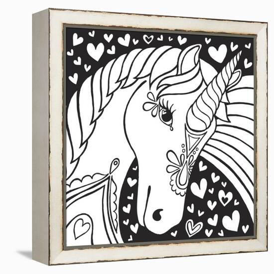 Sweet Unicorn-Hello Angel-Framed Premier Image Canvas
