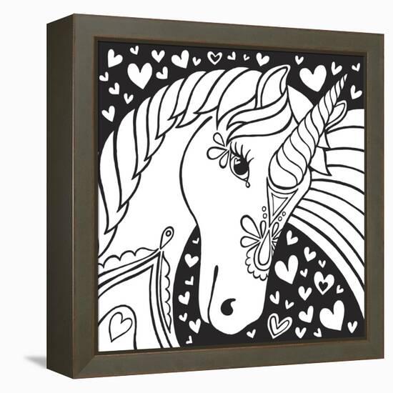 Sweet Unicorn-Hello Angel-Framed Premier Image Canvas