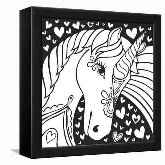 Sweet Unicorn-Hello Angel-Framed Premier Image Canvas