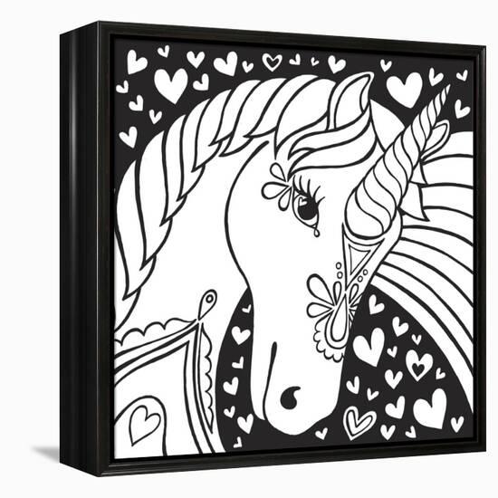 Sweet Unicorn-Hello Angel-Framed Premier Image Canvas