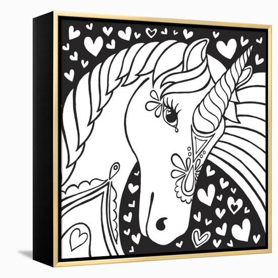 Sweet Unicorn-Hello Angel-Framed Premier Image Canvas