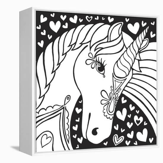 Sweet Unicorn-Hello Angel-Framed Premier Image Canvas