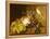 Sweet William, Forget Me Not, Convulvus and a Canary on a Ledge-Johan Laurentz Jensen-Framed Premier Image Canvas