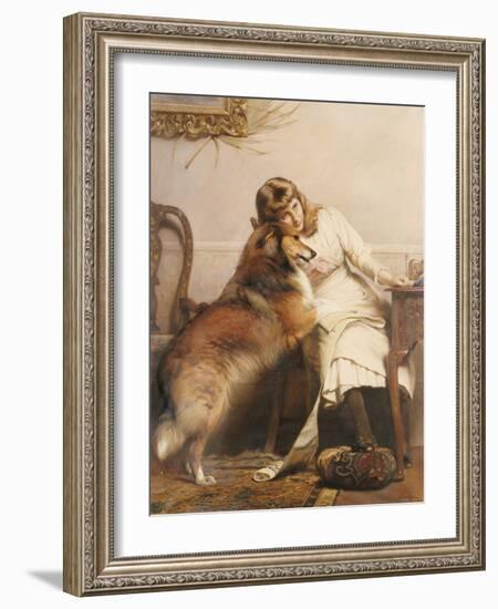 Sweethearts, 1890-Charles Burton Barber-Framed Giclee Print