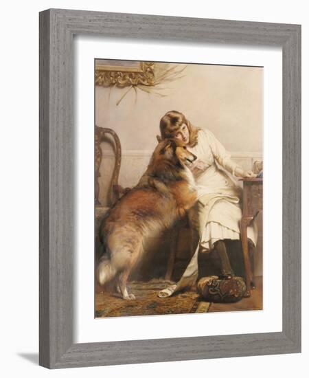 Sweethearts, 1890-Charles Burton Barber-Framed Giclee Print