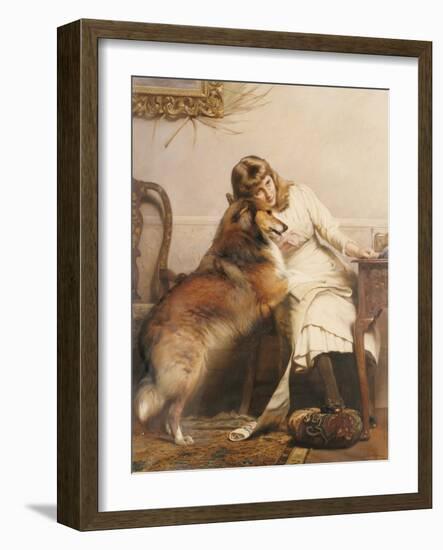 Sweethearts, 1890-Charles Burton Barber-Framed Giclee Print