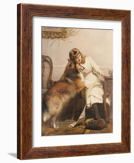 Sweethearts, 1890-Charles Burton Barber-Framed Giclee Print