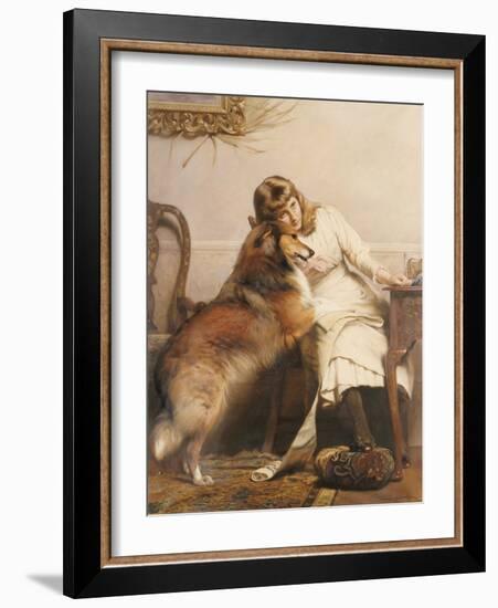 Sweethearts, 1890-Charles Burton Barber-Framed Giclee Print