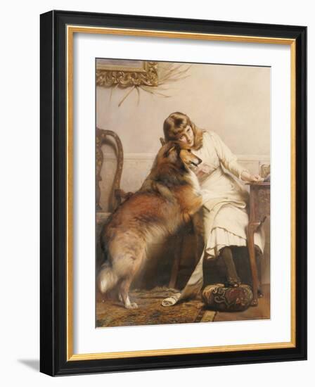 Sweethearts, 1890-Charles Burton Barber-Framed Giclee Print