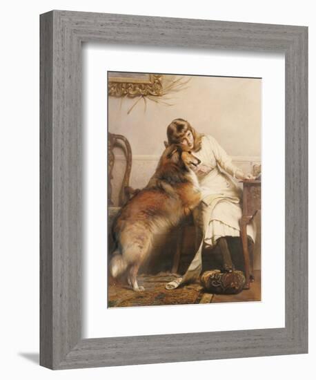 Sweethearts, 1890-Charles Burton Barber-Framed Giclee Print