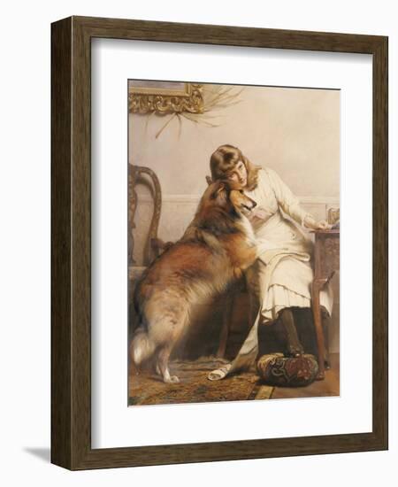 Sweethearts, 1890-Charles Burton Barber-Framed Giclee Print