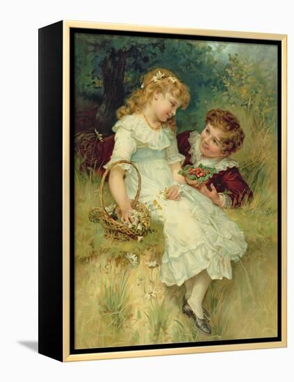 Sweethearts, from the Pears Annual, 1905-Frederick Morgan-Framed Premier Image Canvas