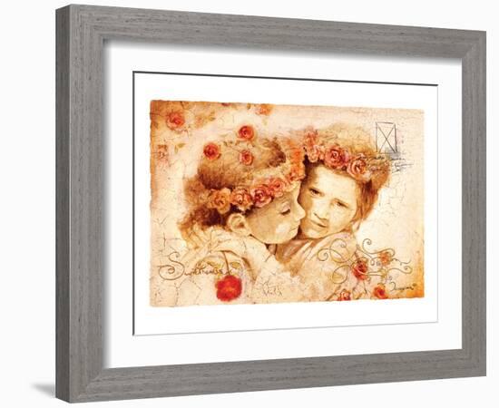 Sweethearts - Loving-Joadoor-Framed Art Print