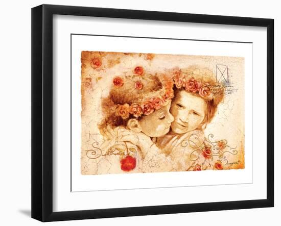 Sweethearts - Loving-Joadoor-Framed Art Print