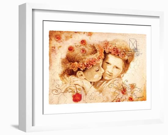 Sweethearts - Loving-Joadoor-Framed Art Print