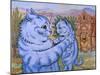 Sweetness Coyed Love into its Smile, C.1935-Louis Wain-Mounted Giclee Print