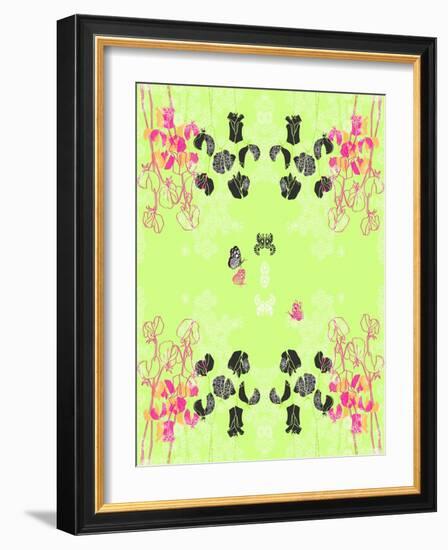 Sweetpea Repeat, 2013-Anna Platts-Framed Giclee Print