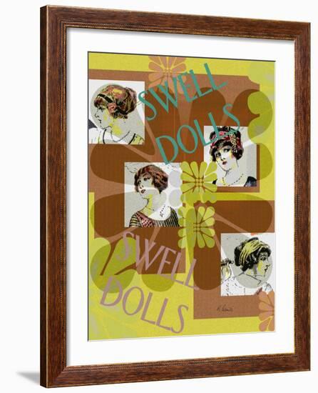 Swell Dolls-Ruth Palmer-Framed Art Print