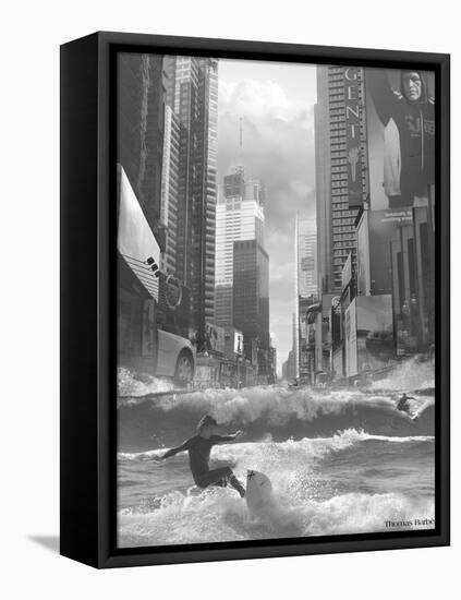 Swell Time in Town-Thomas Barbey-Framed Premier Image Canvas