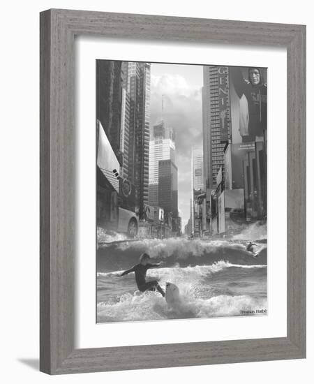 Swell Time in Town-Thomas Barbey-Framed Giclee Print