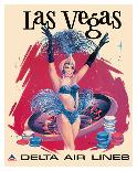 Las Vegas, USA, Vegas Show Girl, Delta Air Lines-Sweney-Mounted Giclee Print