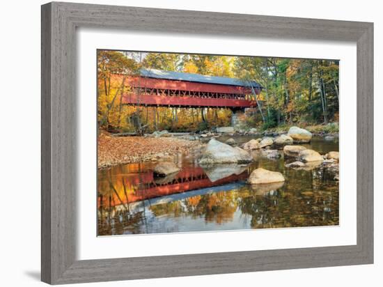 Swift River Covered Bridge-Alan Majchrowicz-Framed Photo