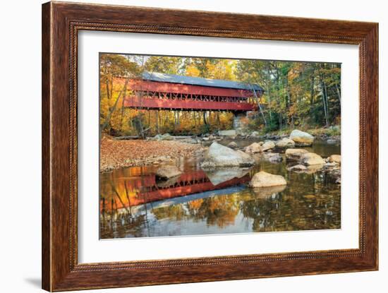 Swift River Covered Bridge-Alan Majchrowicz-Framed Photo