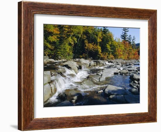 Swift River, Kangamagus Highway, New Hampshire, USA-Fraser Hall-Framed Photographic Print