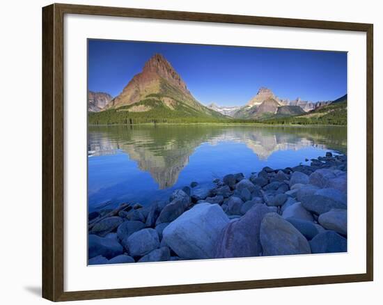 Swiftcurrent Lake, Glacier National Park, Montana, USA-Charles Gurche-Framed Photographic Print