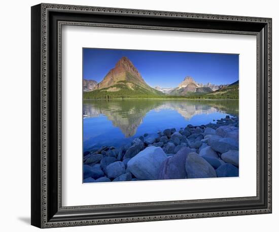 Swiftcurrent Lake, Glacier National Park, Montana, USA-Charles Gurche-Framed Photographic Print