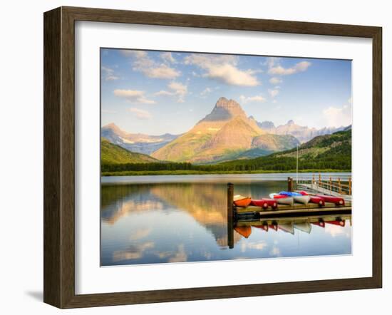 Swiftcurrent Lake, Many Glacier, Glacier National Park, Montana, USA-Jamie & Judy Wild-Framed Photographic Print