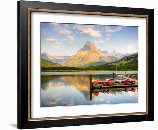 Swiftcurrent Lake, Many Glacier, Glacier National Park, Montana, USA-Jamie & Judy Wild-Framed Photographic Print