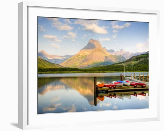 Swiftcurrent Lake, Many Glacier, Glacier National Park, Montana, USA-Jamie & Judy Wild-Framed Photographic Print