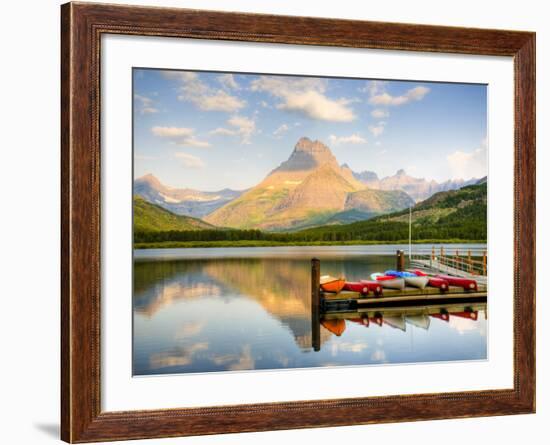 Swiftcurrent Lake, Many Glacier, Glacier National Park, Montana, USA-Jamie & Judy Wild-Framed Photographic Print