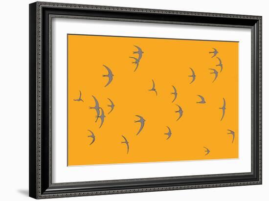 Swifts  2017  (digital)-Sarah Hough-Framed Giclee Print